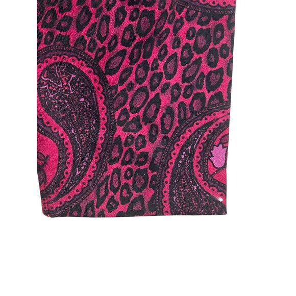 Goodclothes Petite 2XWP Paisley & Floral Cropped Button-Up Shirt 2XWP Pink Black - Picture 13 of 13